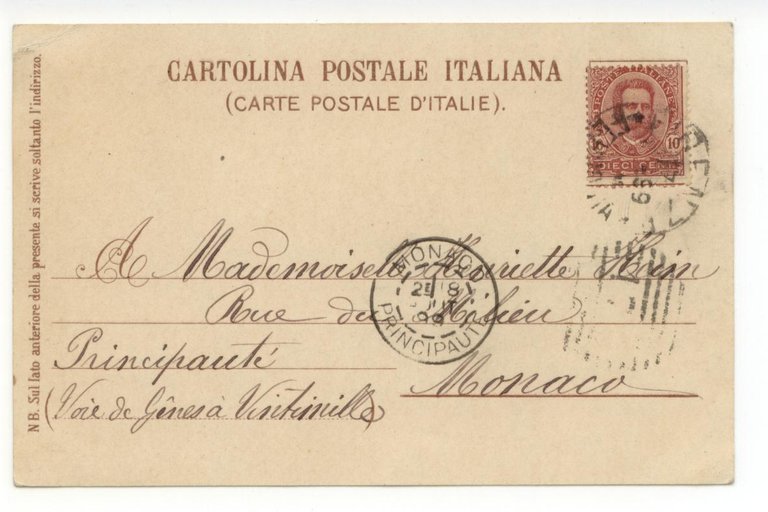 Cartolina Un Saluto da Firenze 1899 viaggiata gruss