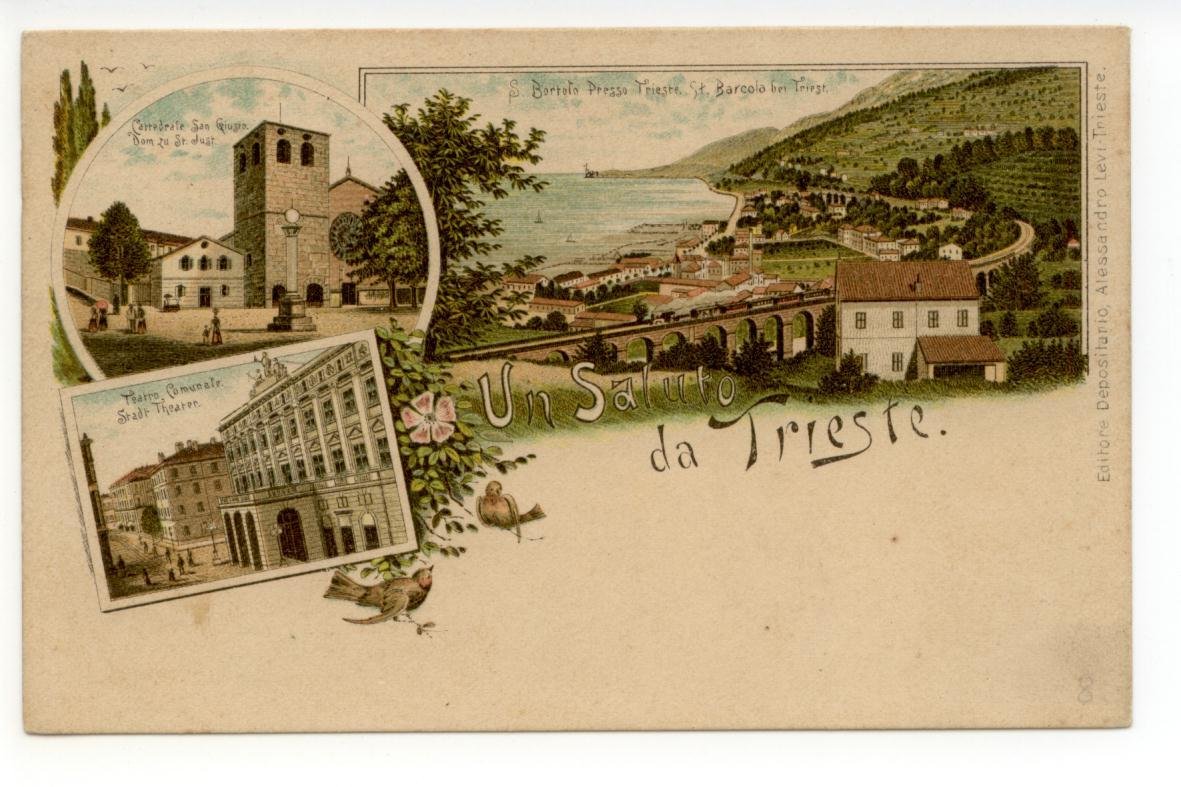 Cartolina Un Saluto da Trieste non viaggiata gruss