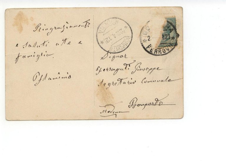 Cartolina Una Volata a Bologna 1912 viaggiata Mary Poppins