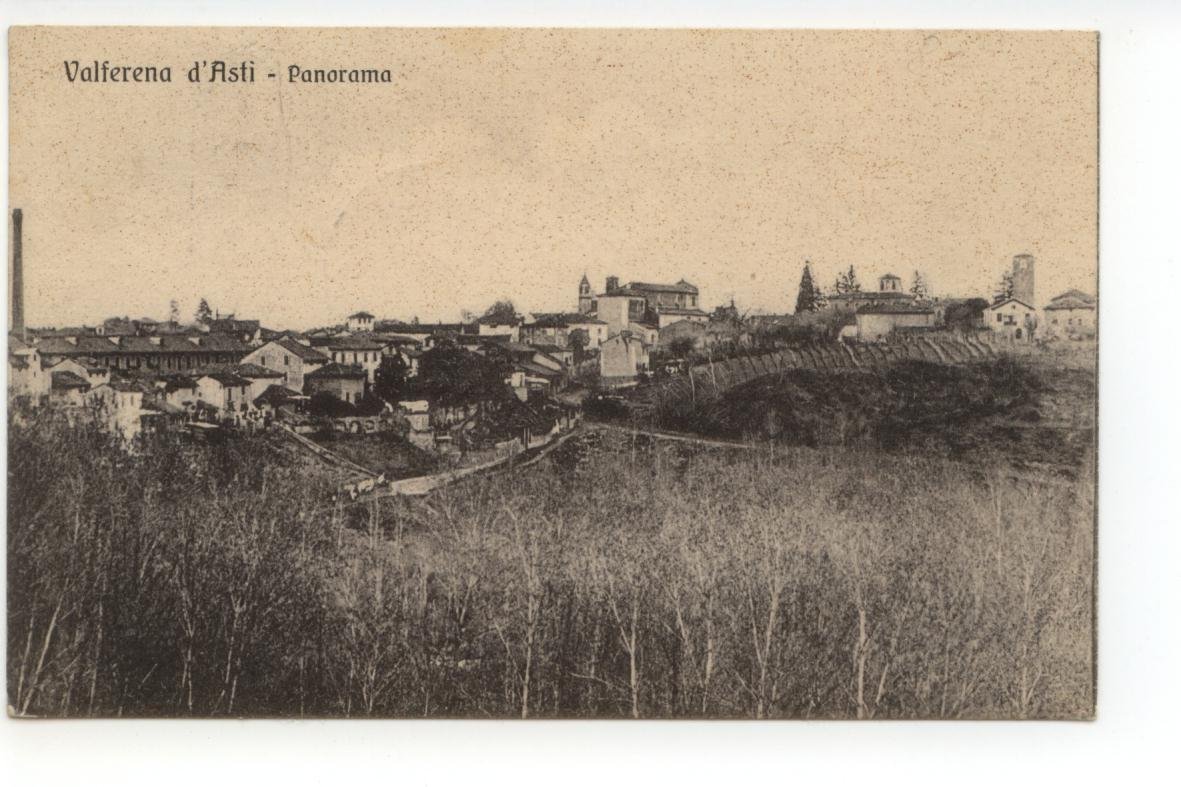 Cartolina Valferena d'Asti Panorama 1936 viaggiata