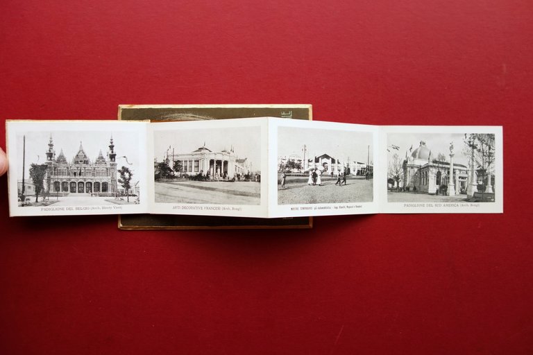 Cartolina Valigetta Esposizione di Milano 1906 Inaugurazione Galleria Sempione