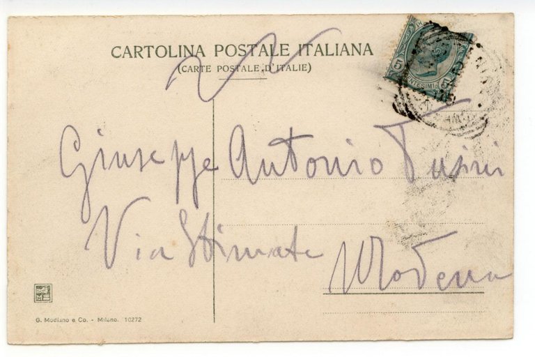 Cartolina Valle Seriana Gazzaniga 1908 viaggiata Bergamo