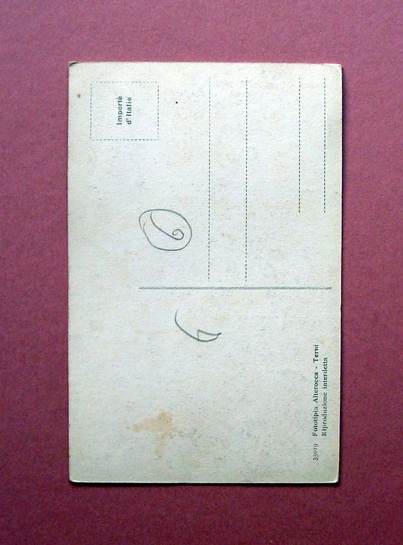 Cartolina Valona Torre dell'Orologio animata non viaggiata Albania