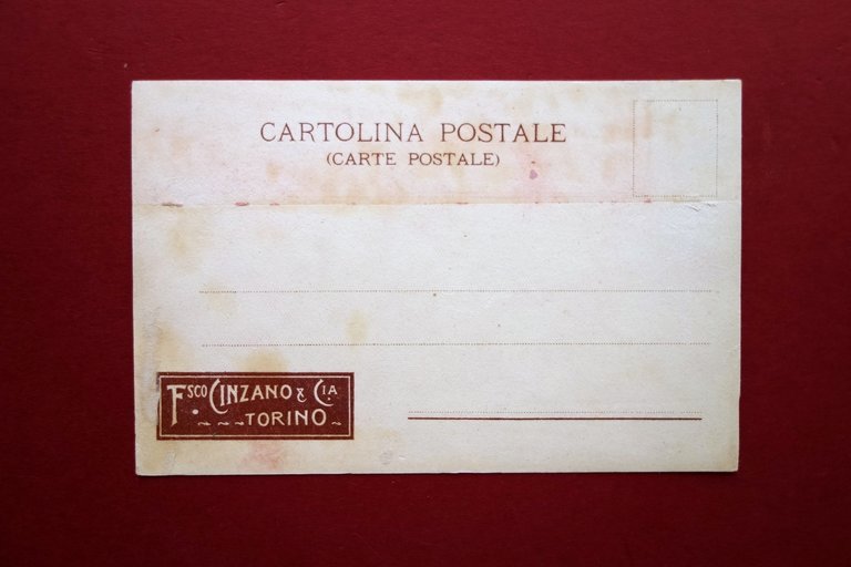 Cartolina Vendite Vermouth Cinzano 1910 Pubblicit‡ Non Viaggiata Originale