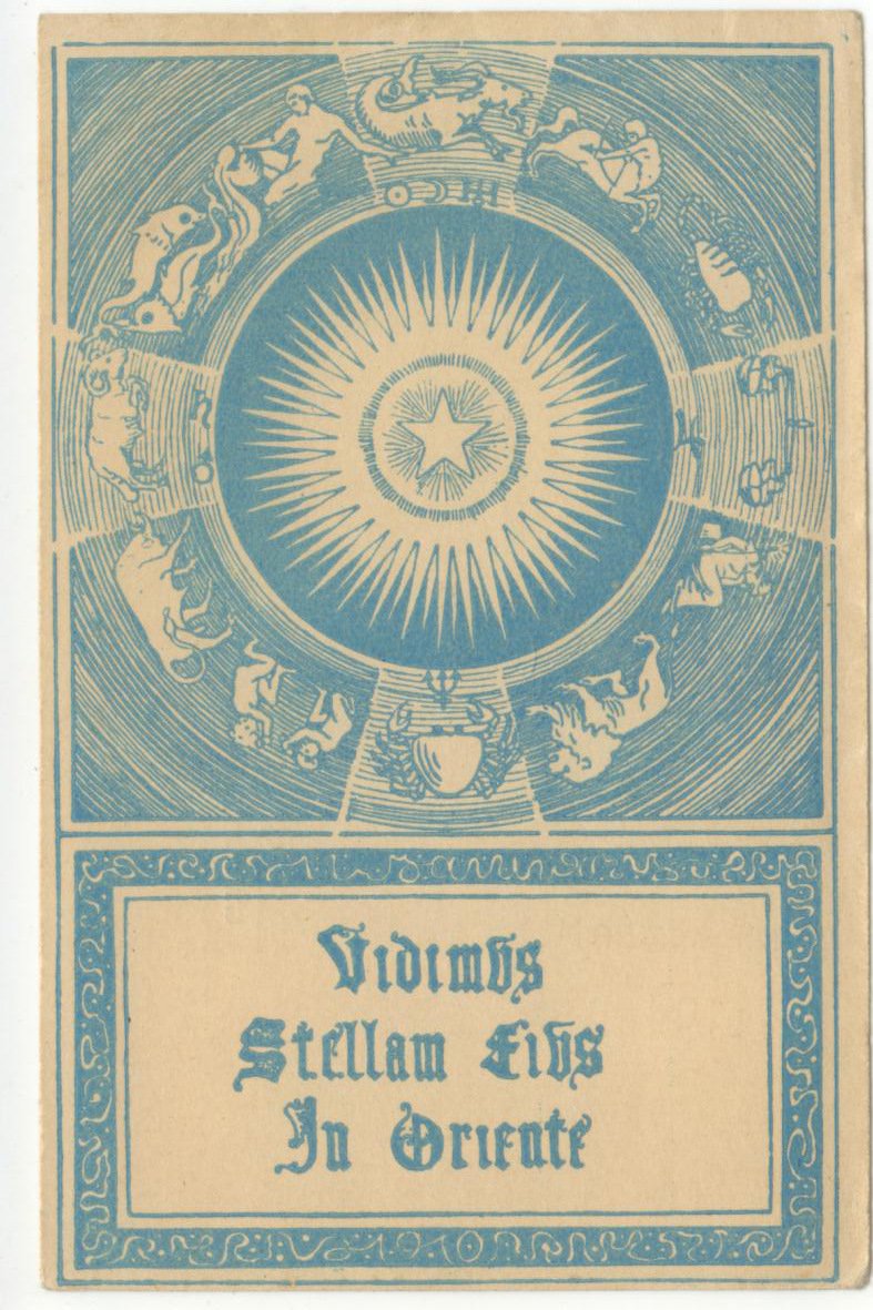 Cartolina Vidimus Stellam Eius In Oriente non viaggiata zodiaco