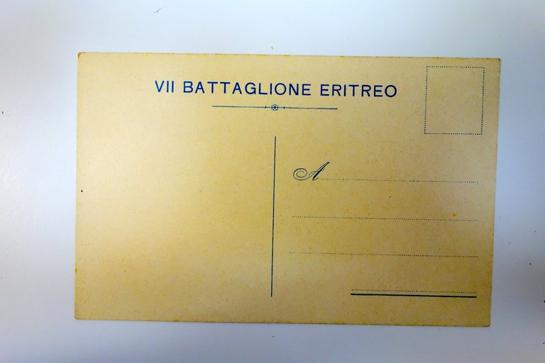 Cartolina VII Battaglione Eritreo non viaggiata