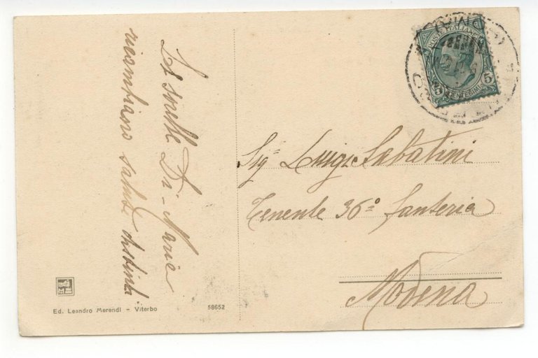 Cartolina Viterbo Piazza Fontana Grande Facciata della 1908 viaggiata mercato