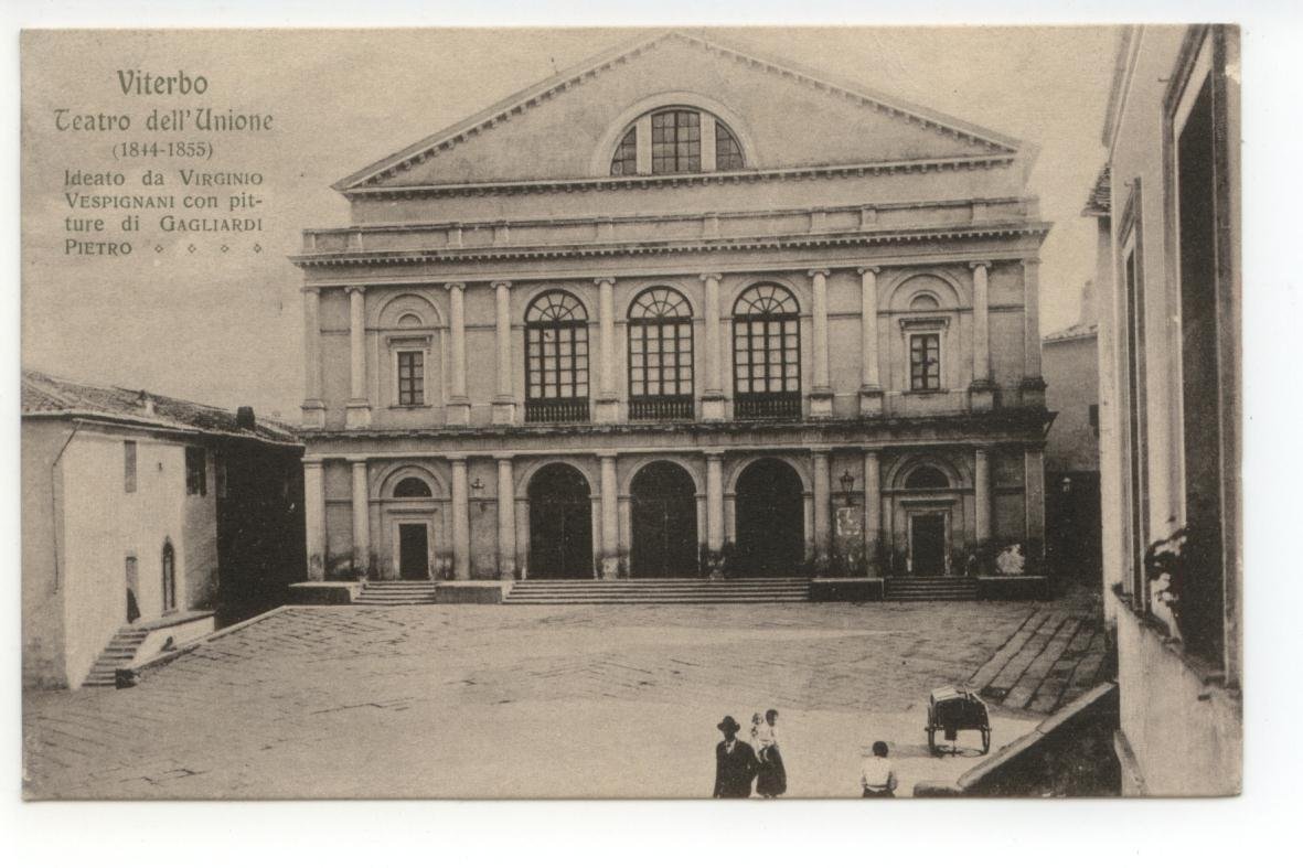 Cartolina Viterbo Teatro dell'Unione 1912 viaggiata