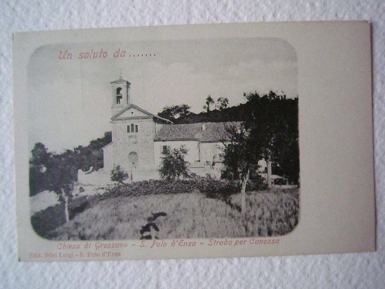 Cartoline Emilia Romagna San Polo D'Enza Reggio Emilia Chiesa Grassano 1900