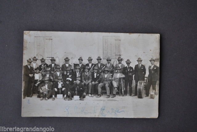 Cartoline Fotografie Musica S. Polo Enza Reggio Banda Musicale 1925