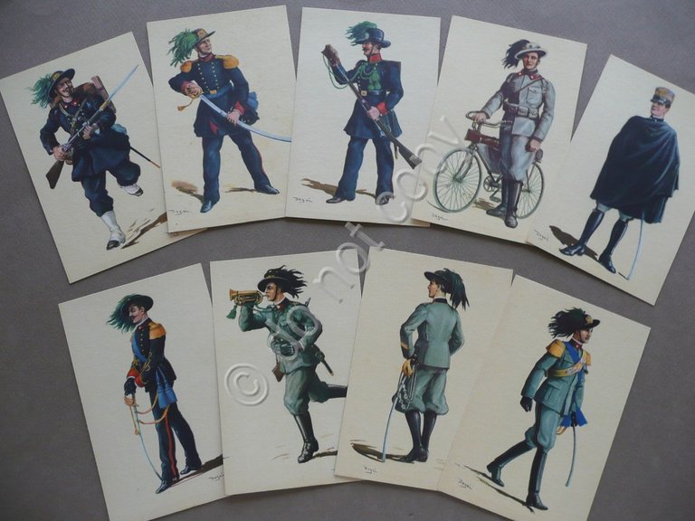 Cartoline Iconografia Storica Corpo Bersaglieri Uniformi Degai Busta 1931 | Immagine Gallery 2