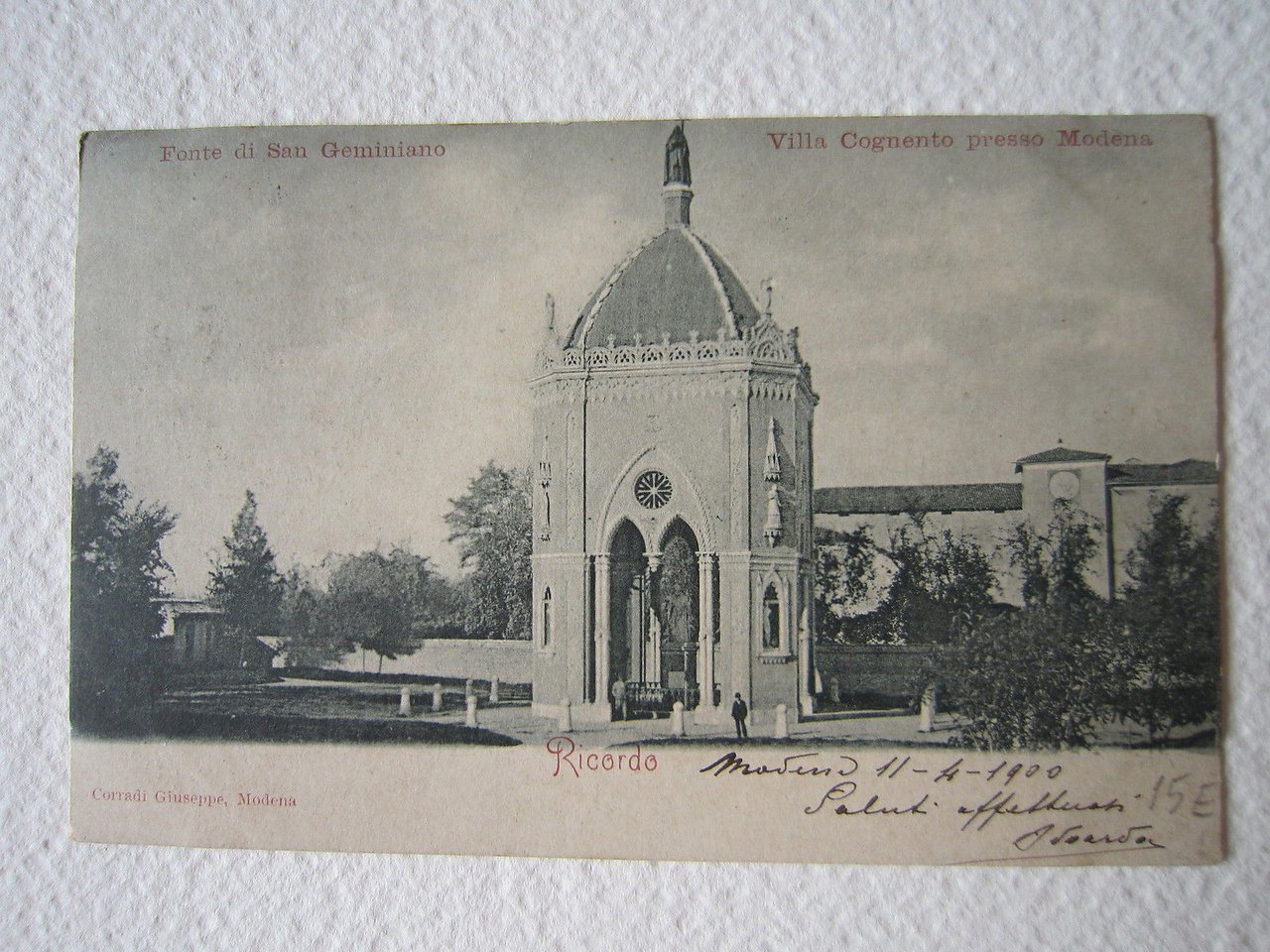 Cartoline Locale 1900 Emilia Romagna Modena Cognento Fonte di San … | Immagine principale