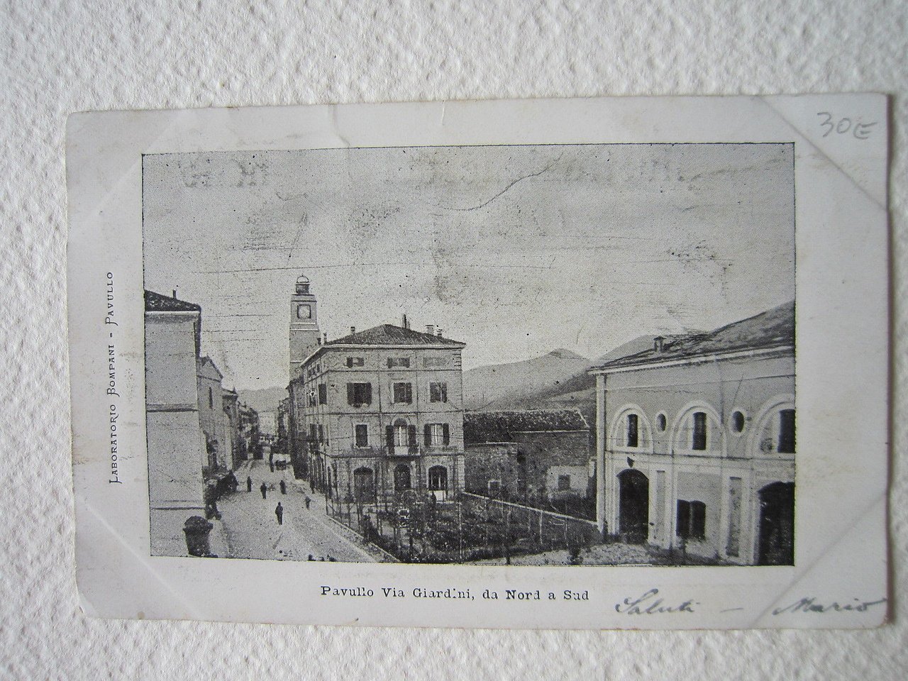 Cartoline Locale 1900 Emilia Romagna Modena Pavullo Via Giardini Da … | Immagine principale