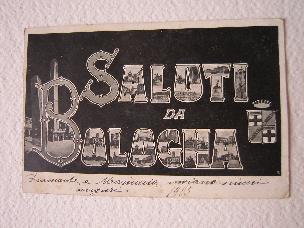 Cartoline Locale 1905 Emilia Romagna Saluti da Bologna | Immagine principale