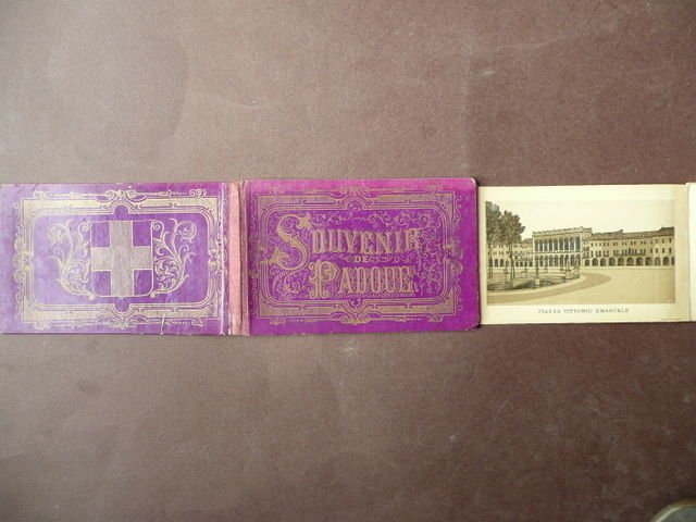 Cartoline Souvenir Padoue Padova Vedute 1880-1900 Colombo Coen cromolitografie