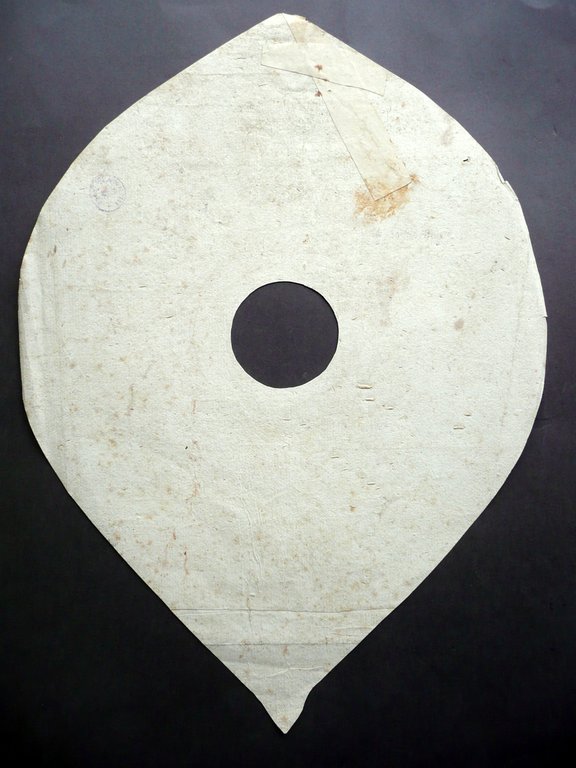 Cartoncino Disegnato a Colori Passpartout Reliquia Immagine Sacra '700