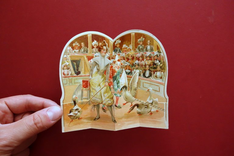 Cartoncino Pubblicitario Pop Up Au Bon MarchË Boucicaut Circo Clown …