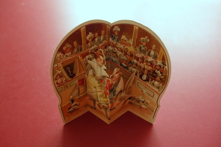 Cartoncino Pubblicitario Pop Up Au Bon MarchË Boucicaut Circo Clown …