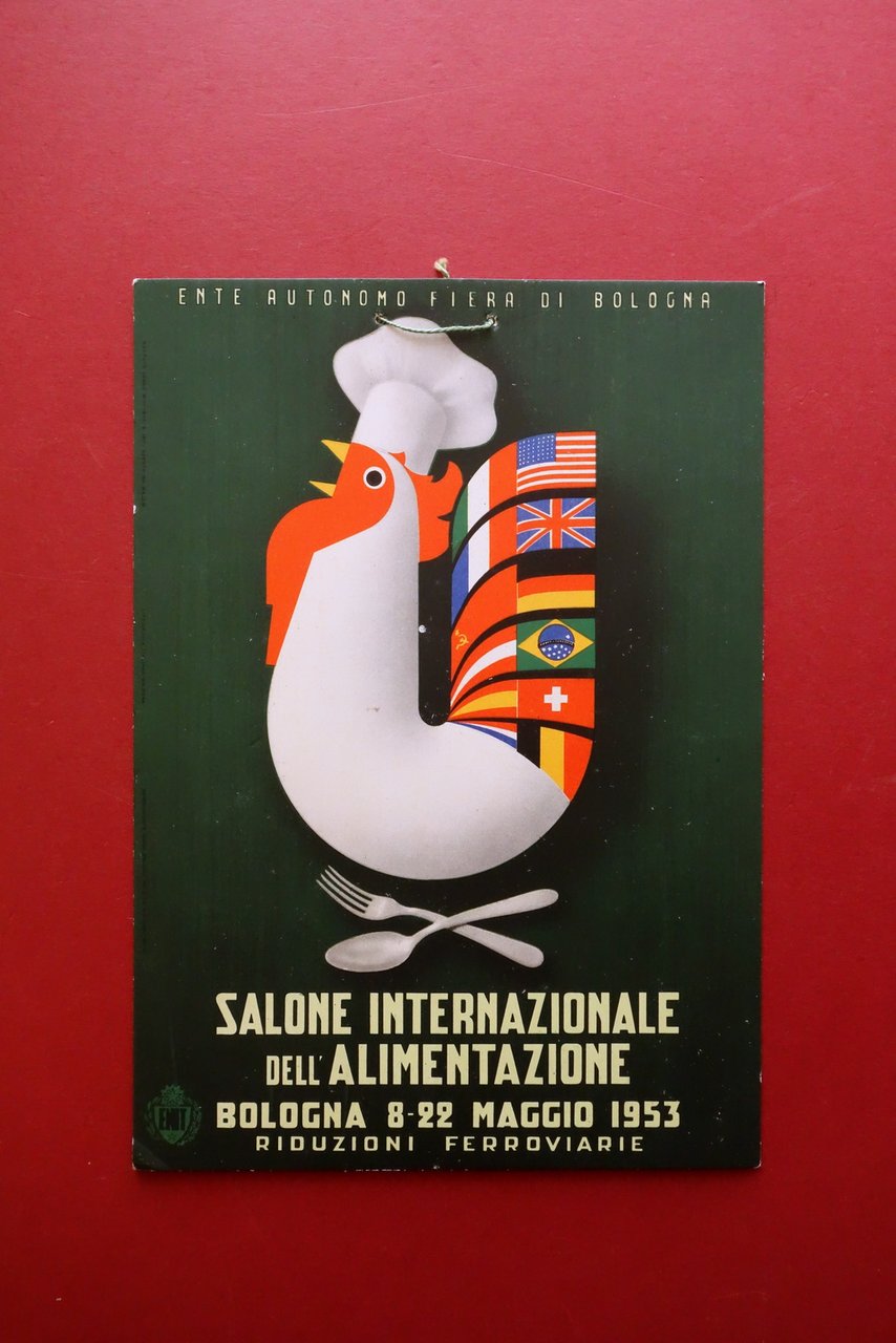 Cartoncino Pubblicitario Salone Internazionale dell'Alimentazione Bologna 1953 | Immagine principale