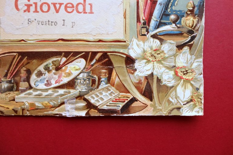 Cartone Pubblicit‡ Tipografia Cartoleria Isoardi Cuneo Grafica Primo '900 | Immagine Gallery 3