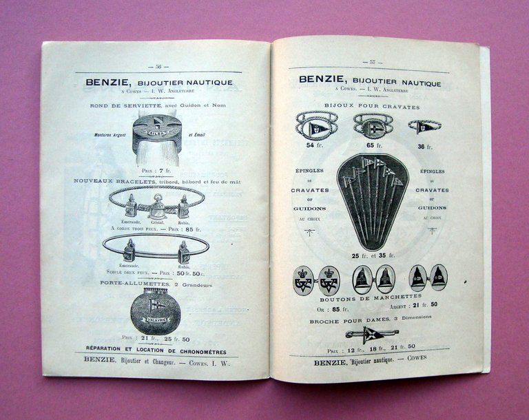 Catalogo 1896 Clerc & C Liste yachts a vendre Paris …