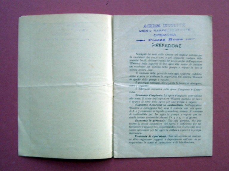 Catalogo 1902 Aspiratore brevettato Wegner Tip. Combi Milano | Immagine Gallery 3