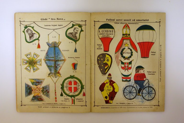 Catalogo A. Gerbino Lentate Stabilimento Elettrico Lavorazione della Carata Raro