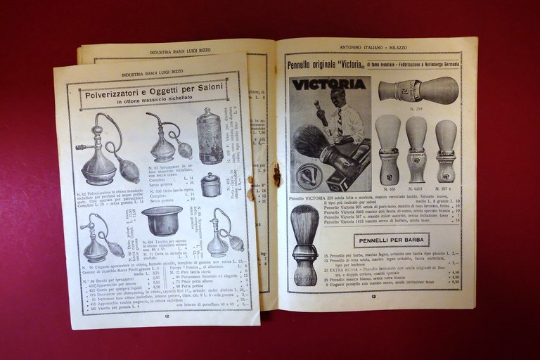 Catalogo Antonino Italiano Milazzo Rasoi e Lame Luigi Rizzo 1931 … | Immagine Gallery 5