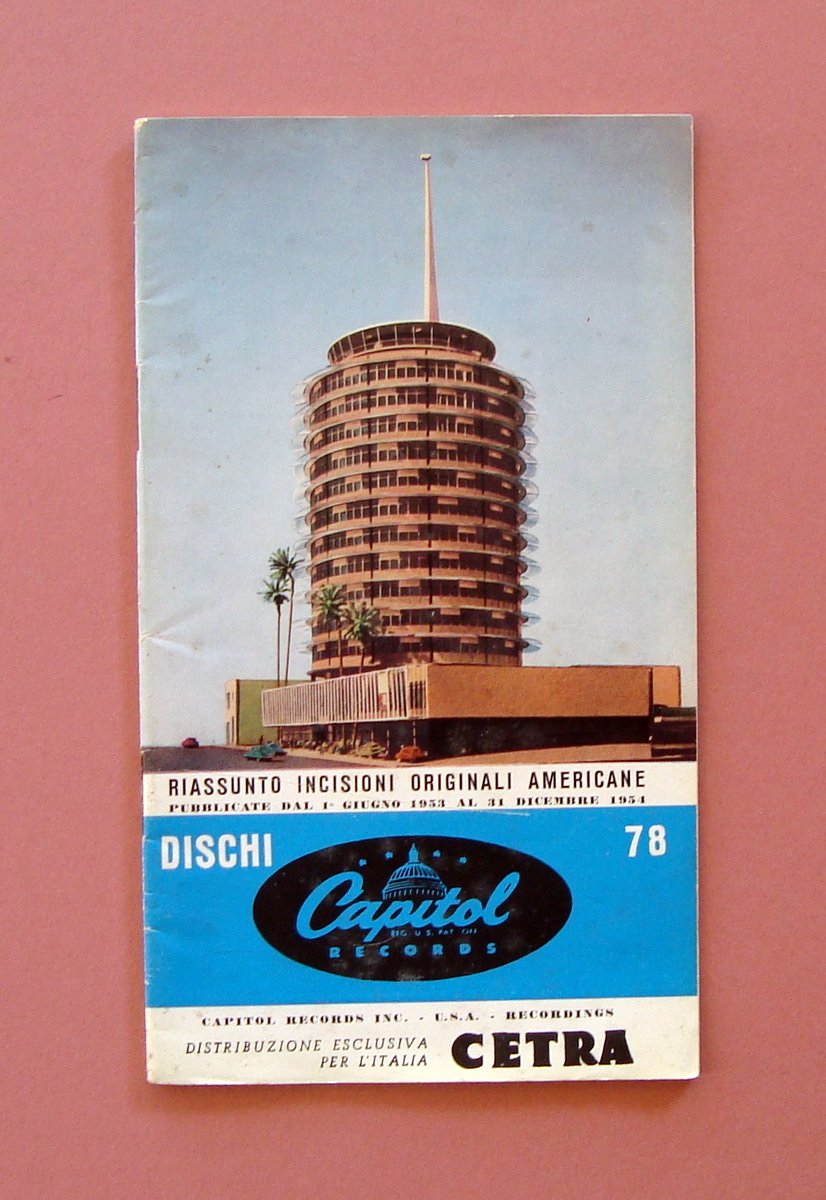 Catalogo Capitol Incisioni Americane 1954 dischi | Immagine principale