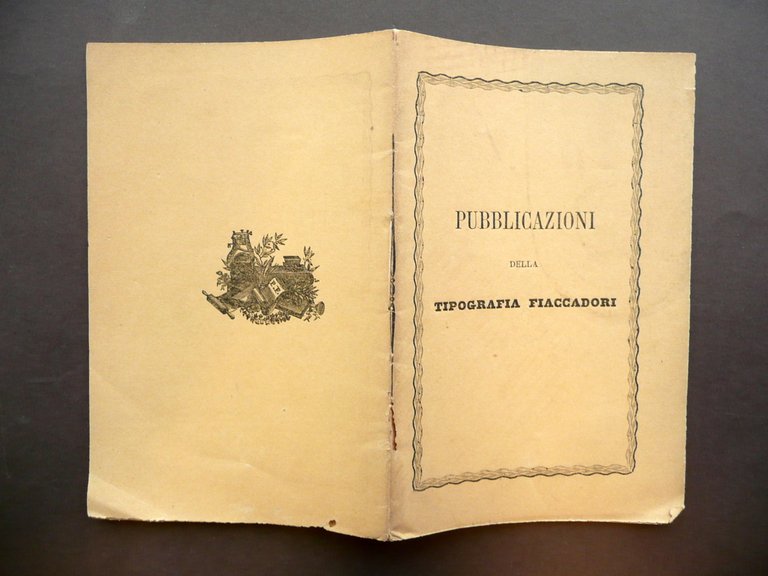 Catalogo delle Opere Pubblicate nella Tipografia Fiaccadori Parma Giugno 1880 | Immagine Gallery 1