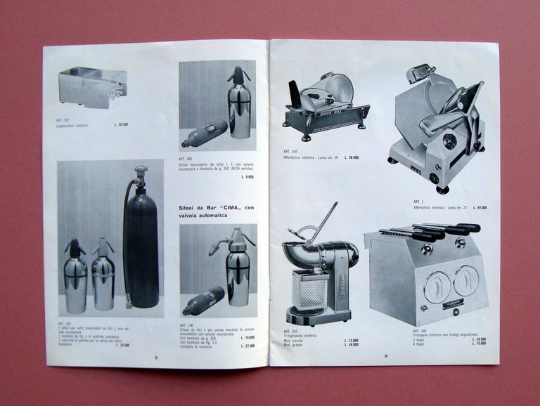 Catalogo Ditta Brunetti 1966 articoli per bar e ristoranti Tip …