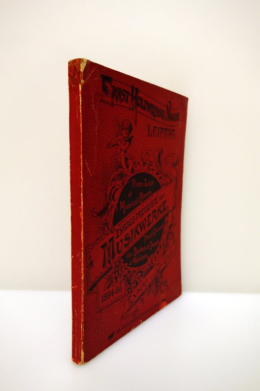 Catalogo Ernst Holzweissig Nache Leipzig Musikwerke Strumenti Automi 1894-95