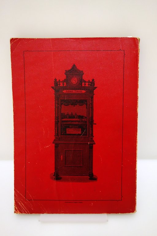 Catalogo Ernst Holzweissig Nache Leipzig Musikwerke Strumenti Automi 1894-95