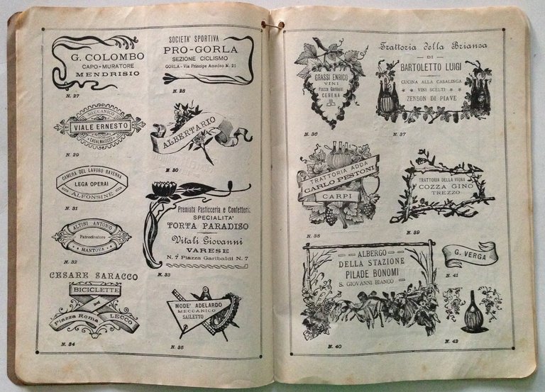 Catalogo Fabbrica Timbri Gomma Placche Smaltate Walter Mordini Reggio Emilia