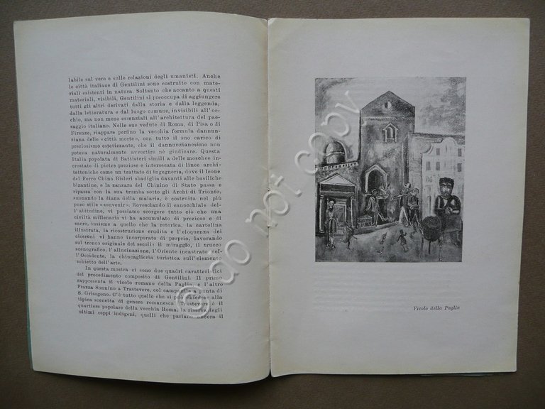 Catalogo Franco Gentilini alla Saletta Amici dell'Arte Modena 1951 Testo …