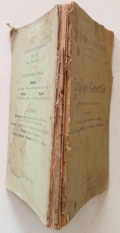 Catalogo Generale Per Ordine Alfabetico Biblioteca Amena Teatro Italiano 1897