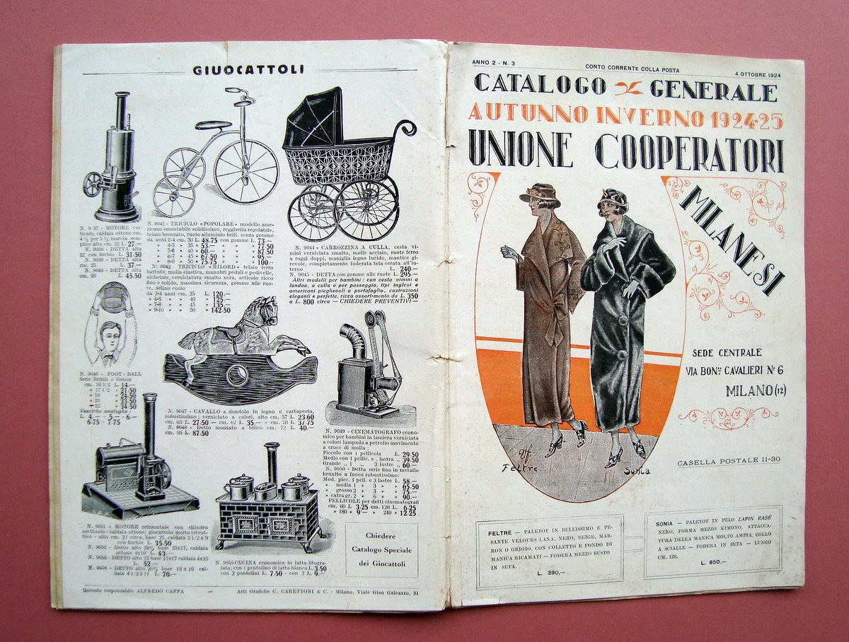 Catalogo Generale Unione Cooperatori Milanesi Autunno Inverno 1924-25