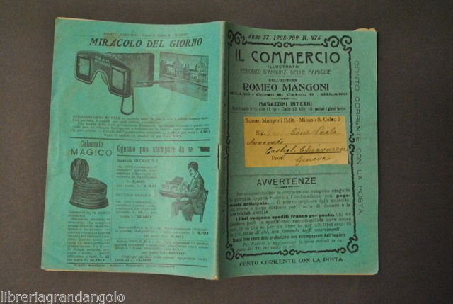Catalogo il Commercio Editore Mangoni Libri Magia Cucina Curiosit‡ Annunci … | Immagine principale