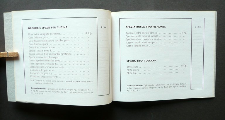 Catalogo Kuchler e C. Trieste Droghe Coloniali Frutta Secca Erboristeria …