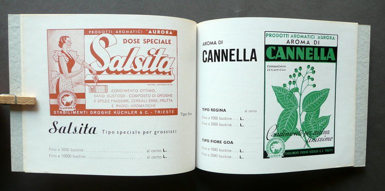 Catalogo Kuchler e C. Trieste Droghe Coloniali Frutta Secca Erboristeria …