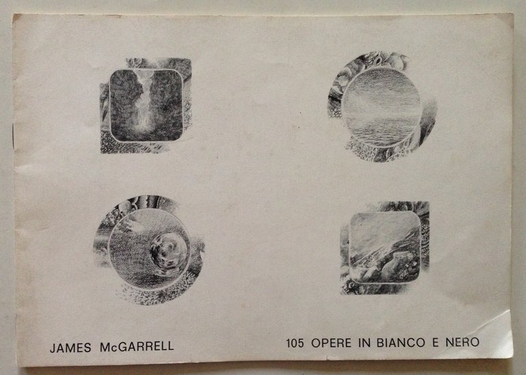 Catalogo Mostra J. McGarrell 105 Opere in Bianco e Nero Galleria Il Fante Roma
