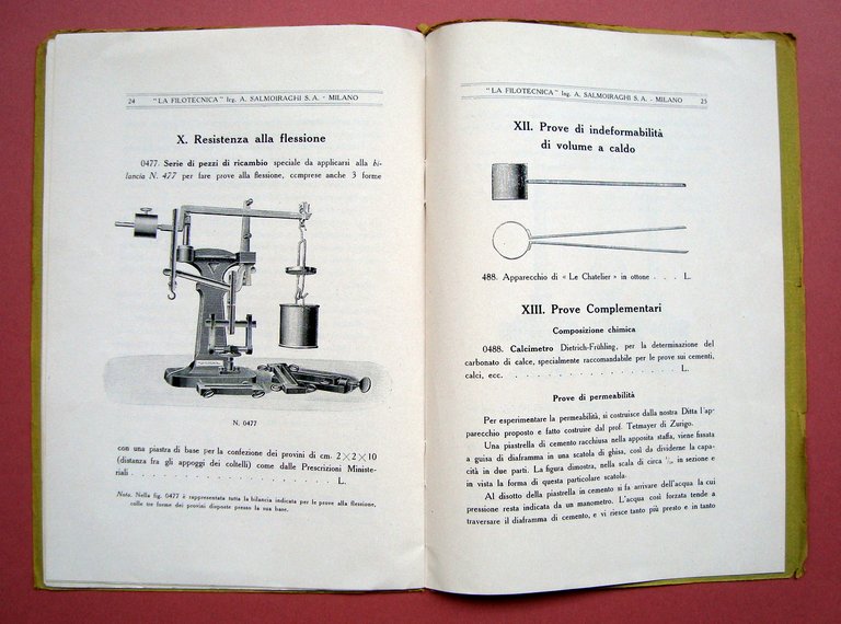 Catalogo n 168 La Filotecnica Milano 1910 ca Macchine Cementi …
