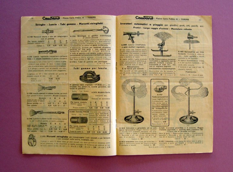Catalogo n 4 Caudano Torino 1938 Articoli Giardino Viticoltura Tip … | Immagine Gallery 2