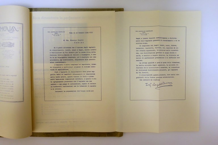 Catalogo Officine Meccaniche Penotti Torino 1932 Condizionamento Lavori Grafica