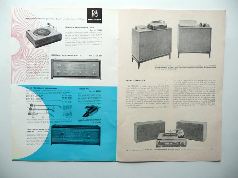 Catalogo Prodel Alta Fedelt‡ Impianto Stereo Pioneer Bang Olufsen Akai …