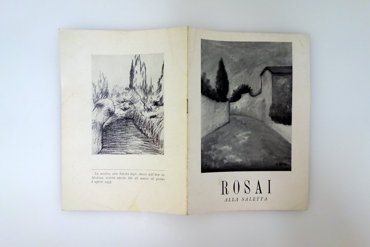 Catalogo Rosai alla Saletta Amici dell'Arte Modena 1953 Testo 1°Ed. …