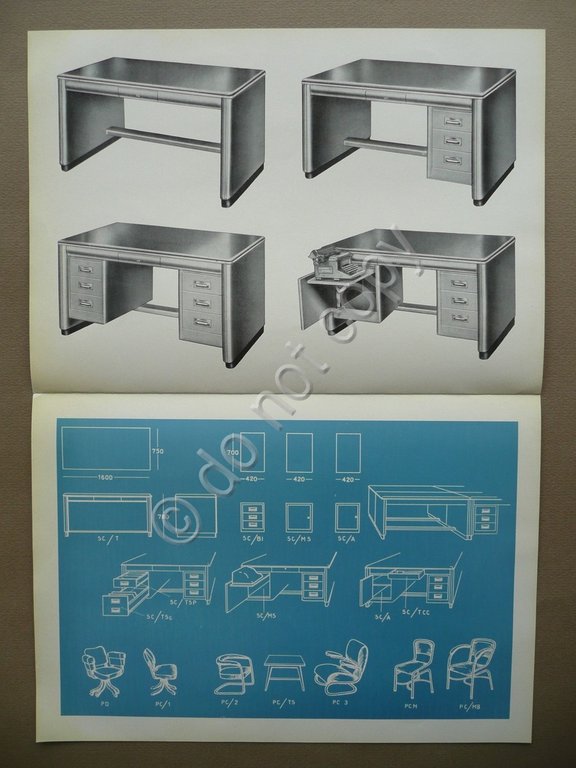 Catalogo Scipioni Costruzioni Metalliche 8 Fascicoli Mobili Metallici 1950-60 | Immagine Gallery 3