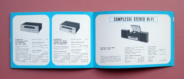 Catalogo Sony anni '70 Radiotelefoni Autoradio Radio Portatili Stereo Televisori