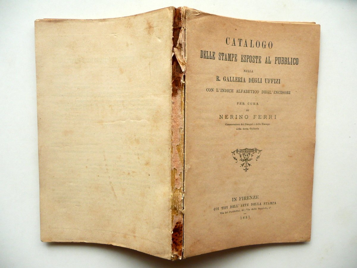 Catalogo Stampe Esposte Galleria Uffizi Ponte Vecchio Nerino Ferri Firenze … | Immagine principale