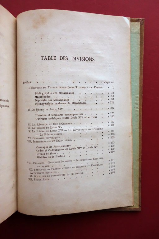 Catalogue d'Une Collection de Livres Anciens et Modernes Piazzoli Dumolard …